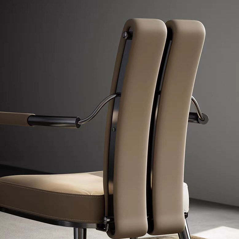 Nordic Upholstered Leather Steel Dining Chair