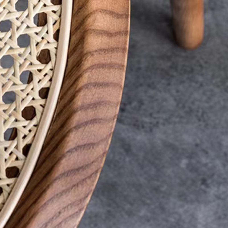 Chinese Ash Wood Rattan Dining Chair
