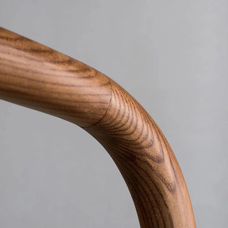 Chinese Ash Wood Rattan Dining Chair