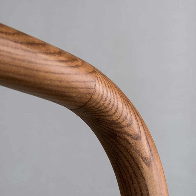 Chinese Ash Wood Rattan Dining Chair