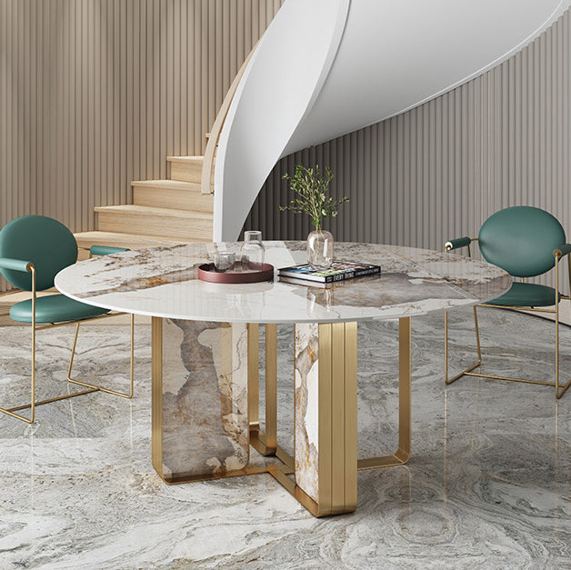 Nordic Upholstered Leather Titanium Dining Chair