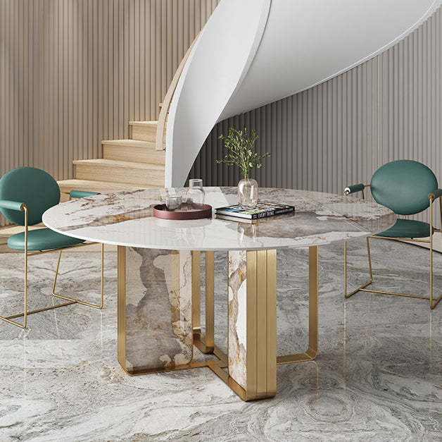 Nordic Upholstered Leather Titanium Dining Chair