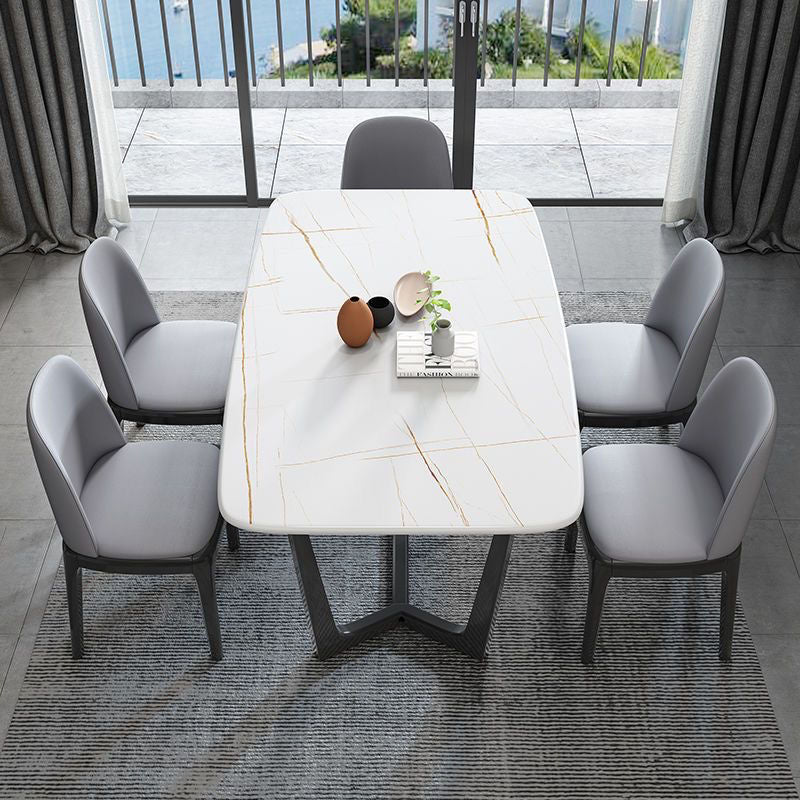 Nordic Upholstered Leather Wood Dining Chair