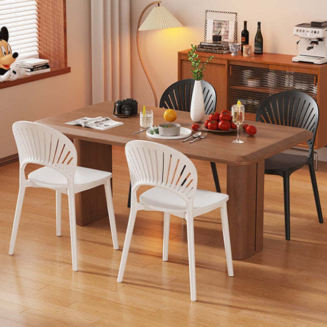 Nordic Plastic Scalloped Dining Chair