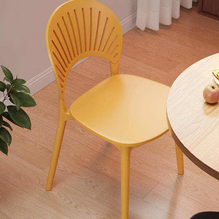 Nordic Plastic Scalloped Dining Chair