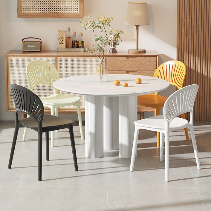 Nordic Plastic Scalloped Dining Chair