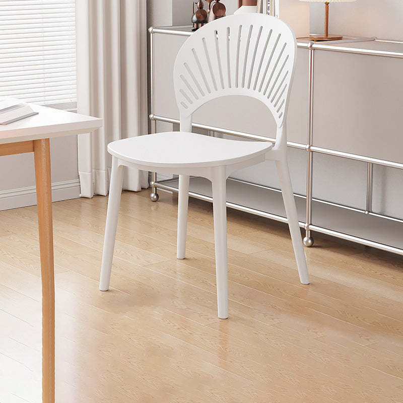 Nordic scalloped gray glass fabric dining chairs & benches, Lighom