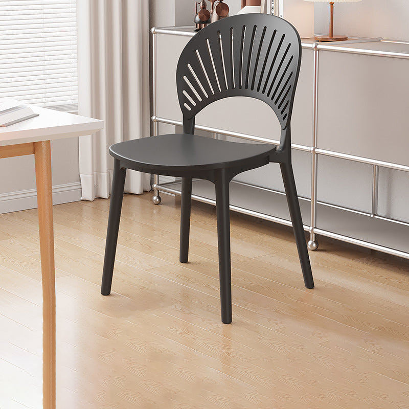 Nordic Plastic Scalloped Dining Chair