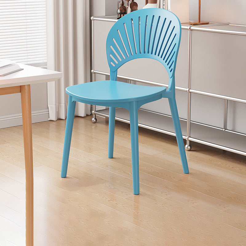 Nordic Plastic Scalloped Dining Chair