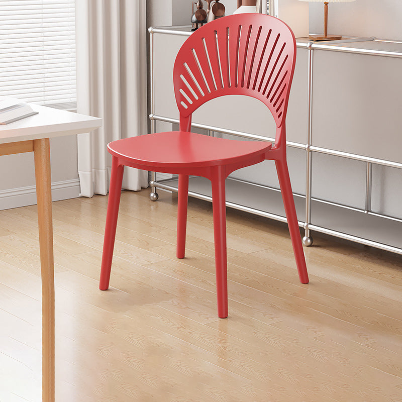 Nordic Plastic Scalloped Dining Chair