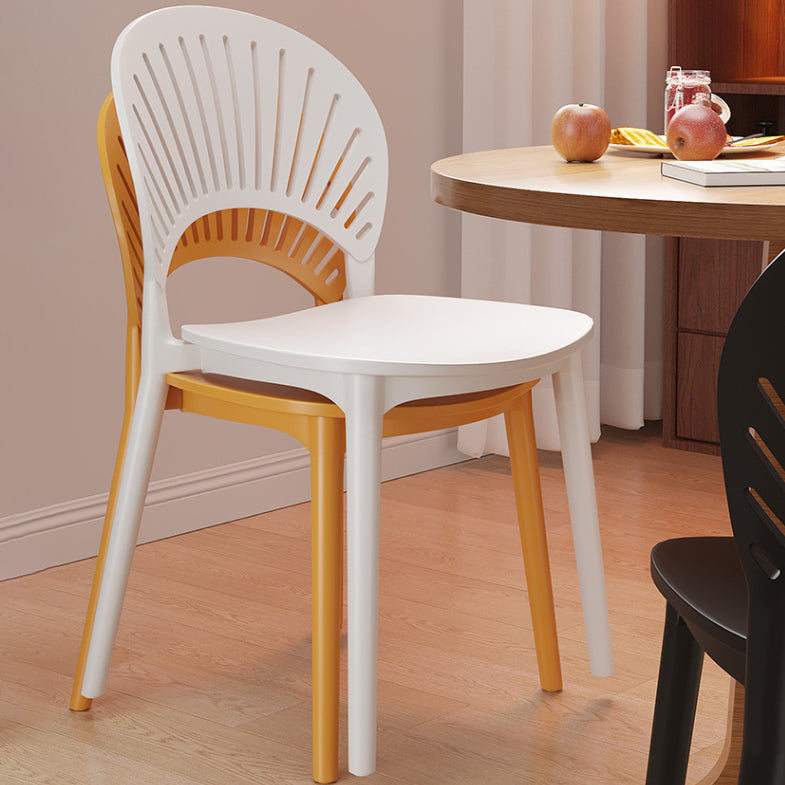 Nordic Plastic Scalloped Dining Chair