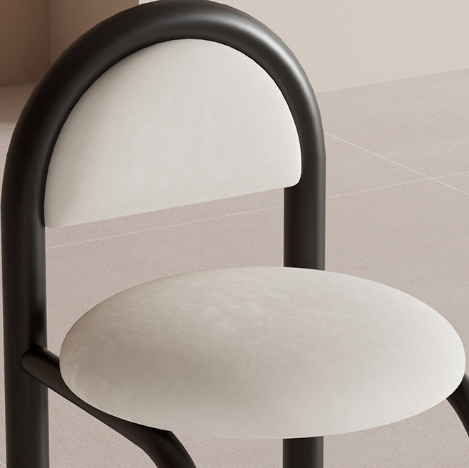 Nordic Upholstered Velvet Metal Dining Chair