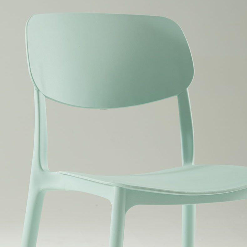Nordic Plastic Dining Chair — Green