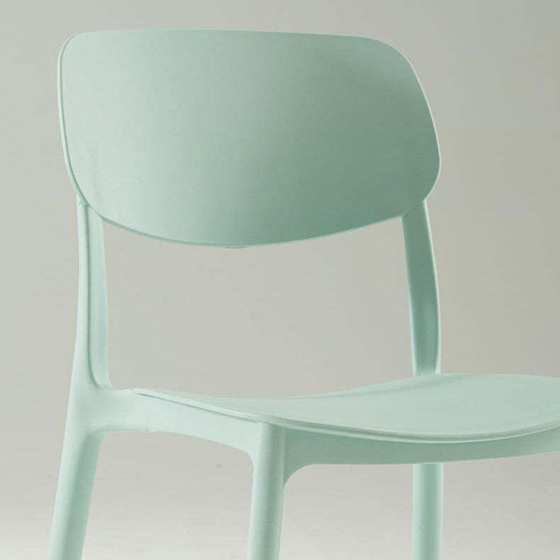 Nordic Plastic Dining Chair — Green