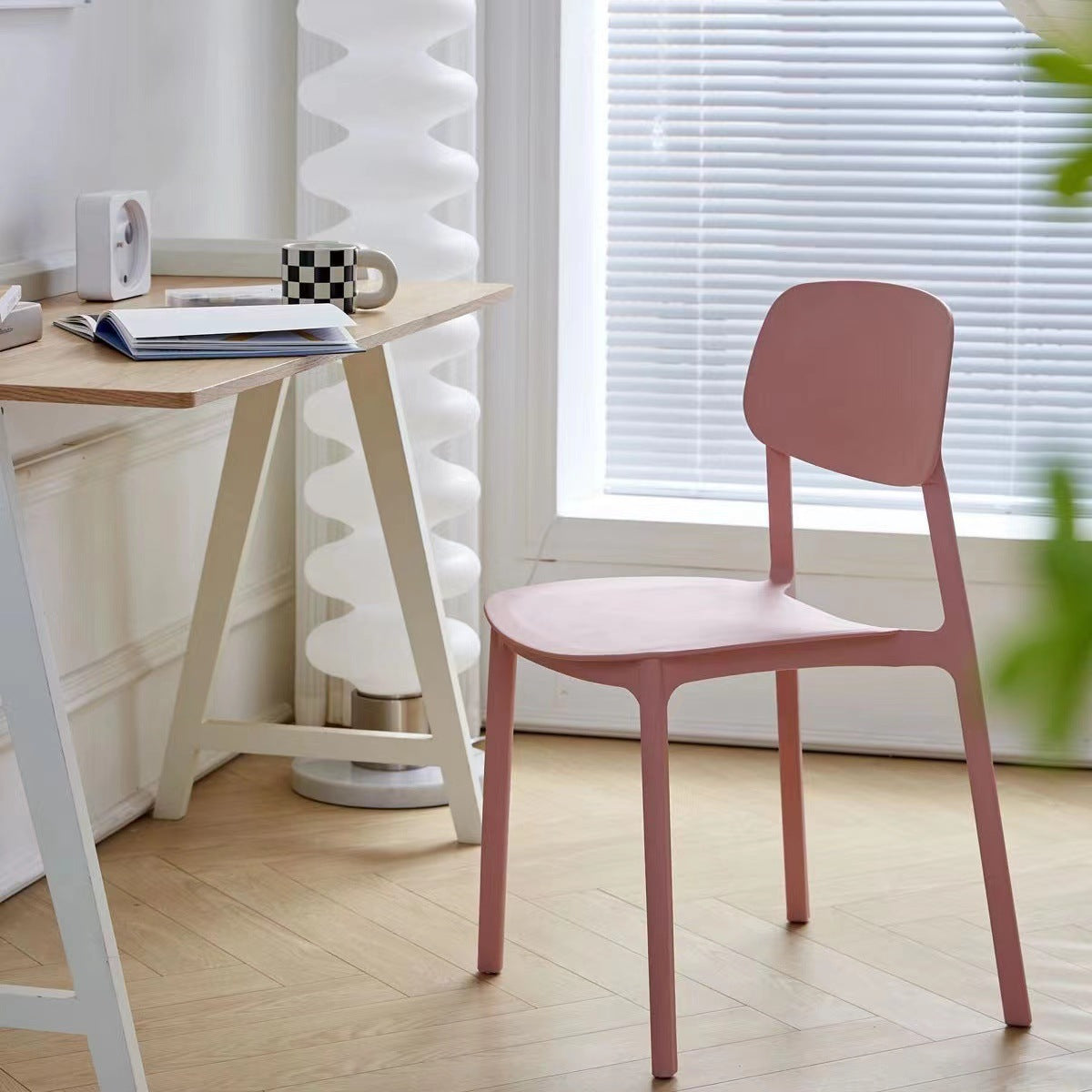 Nordic Plastic Dining Chair — White