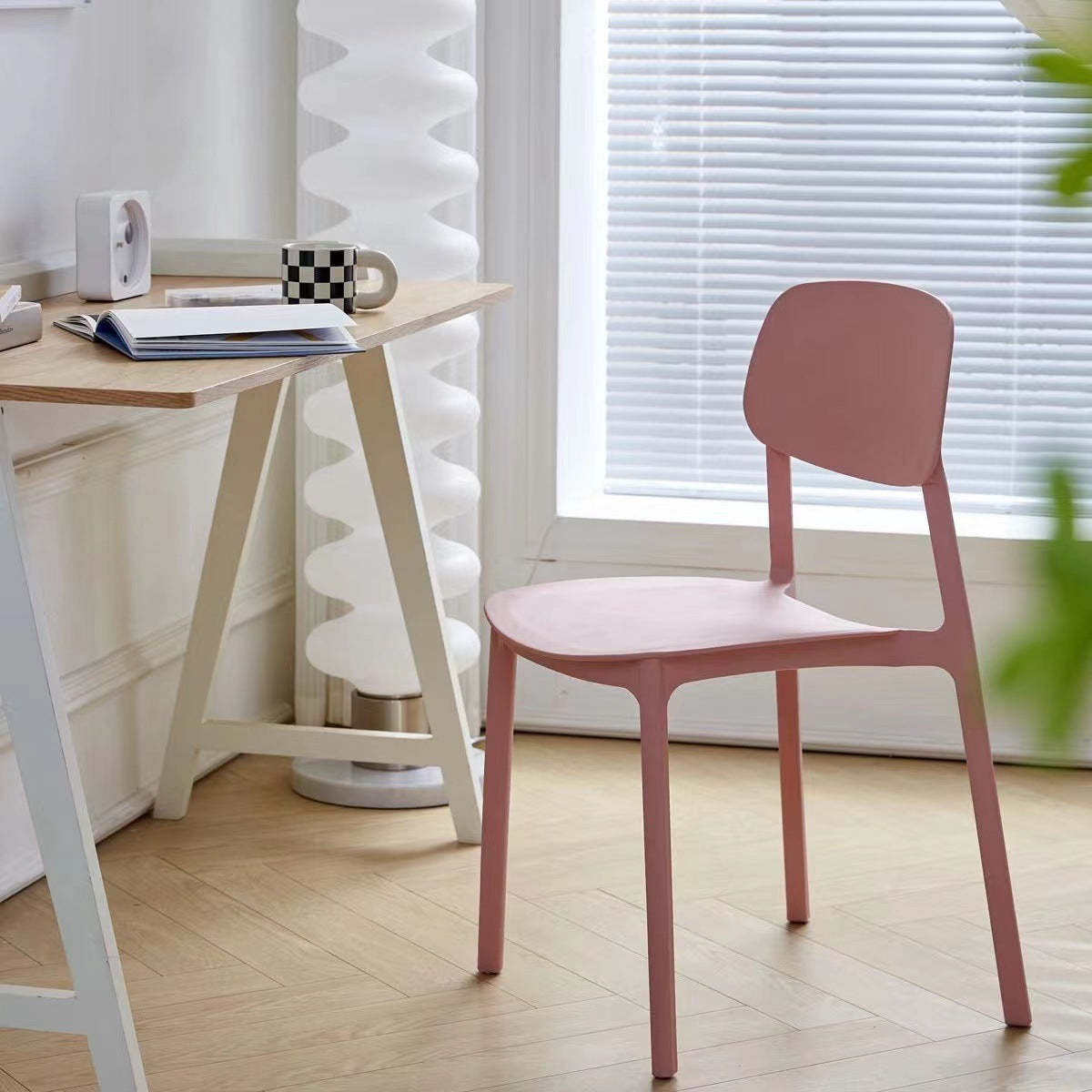 Nordic Plastic Dining Chair — White