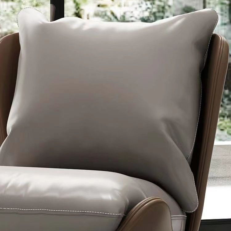 Nordic Upholstered Leather Accent Chair