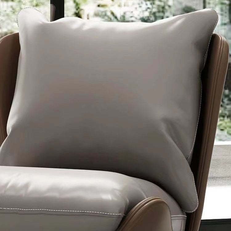 Nordic Upholstered Leather Accent Chair