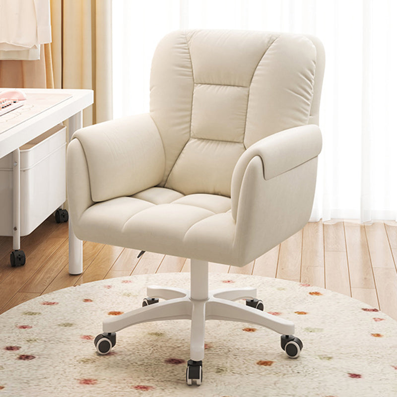 Minimalist Velvet Steel Desk Chair