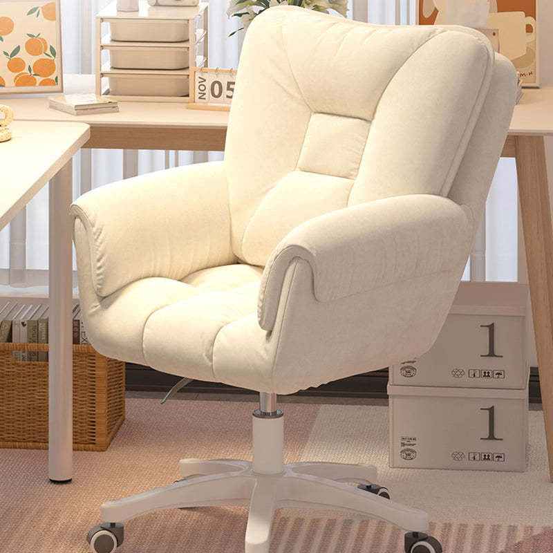 Minimalist Velvet Steel Desk Chair
