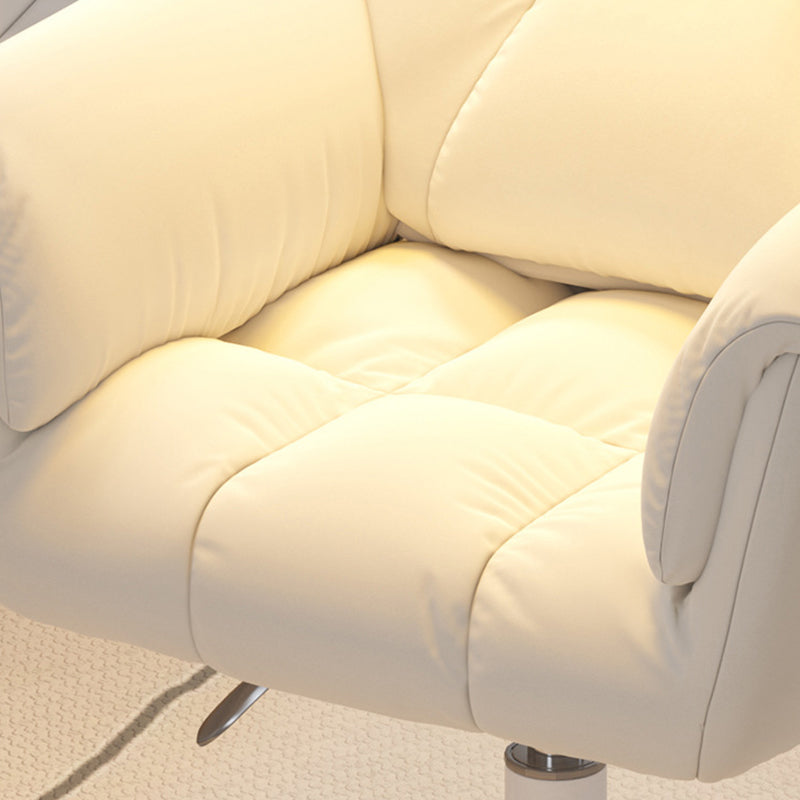 Minimalist Velvet Steel Desk Chair