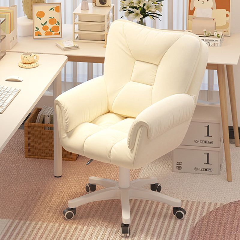 Minimalist Velvet Steel Desk Chair