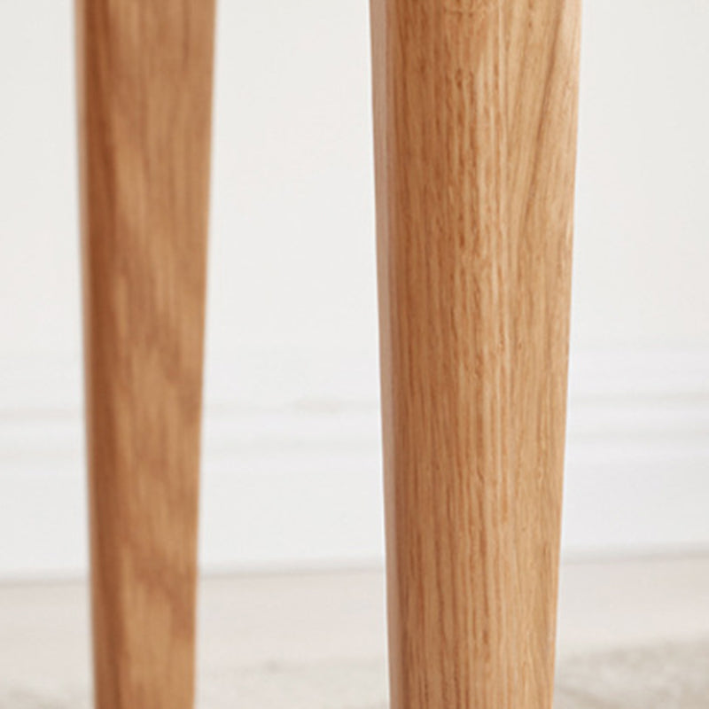 Minimalist Upholstered Fabric Wood Vanity Stool