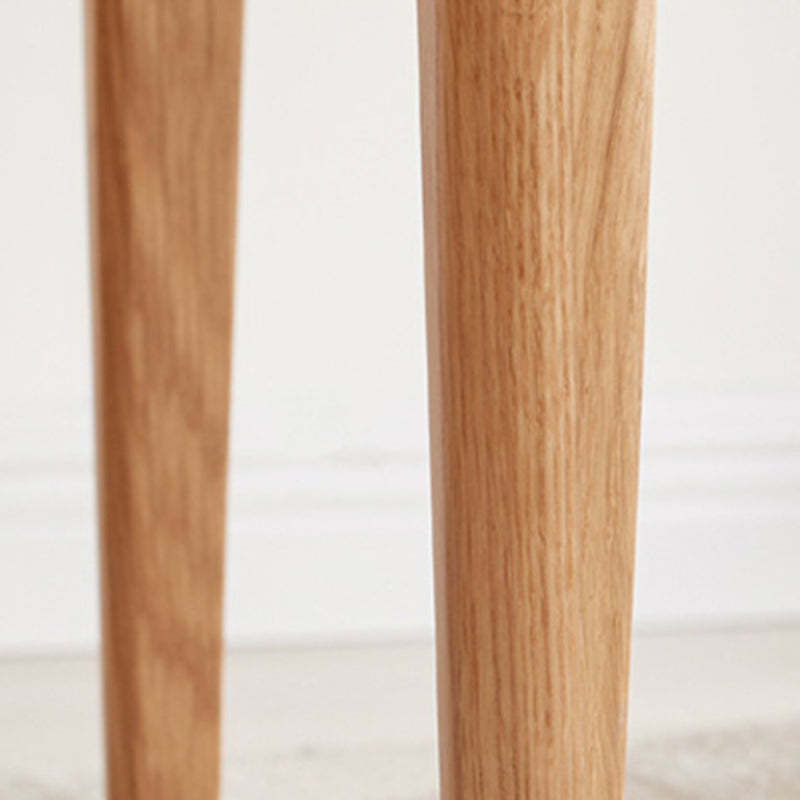 Minimalist Upholstered Fabric Wood Vanity Stool