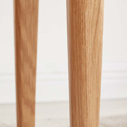 Minimalist Upholstered Fabric Wood Vanity Stool