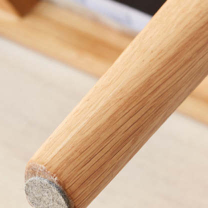 Minimalist Upholstered Fabric Wood Vanity Stool