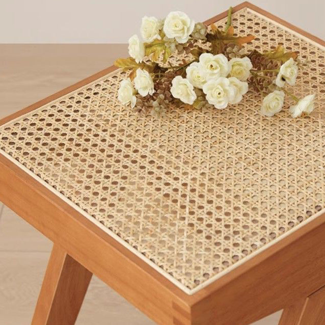 Minimalist Rattan Wood Low Stool