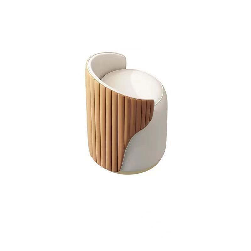 Minimalist Leather Vanity Stool