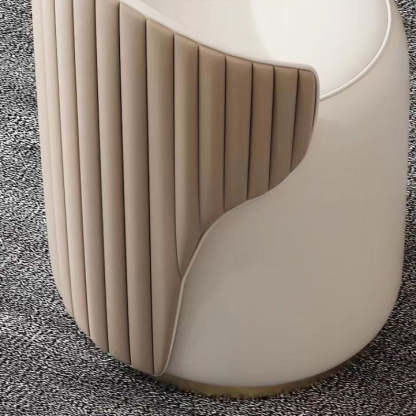 Minimalist Leather Vanity Stool