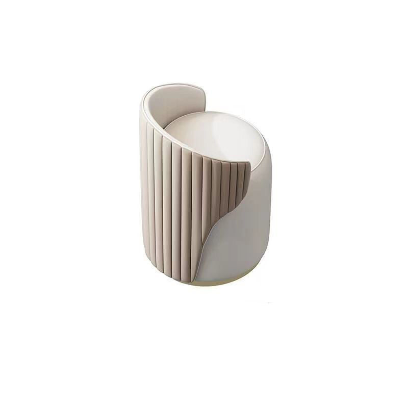 Minimalist Leather Vanity Stool