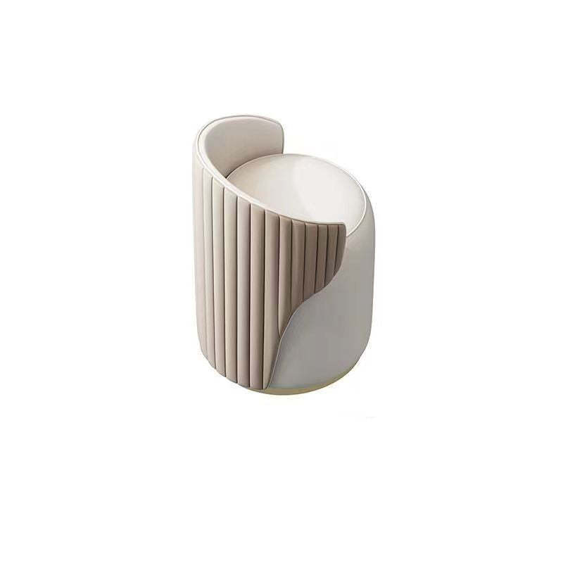 Minimalist Leather Vanity Stool