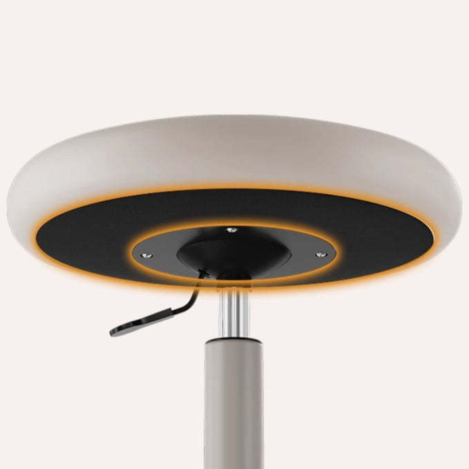 Minimalist Leather Movable Liftable Round Vanity Stool