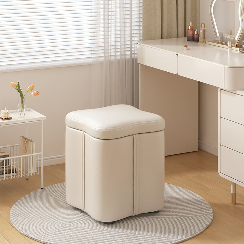Nordic Quad Flower Tech Fabric Vanity Stool