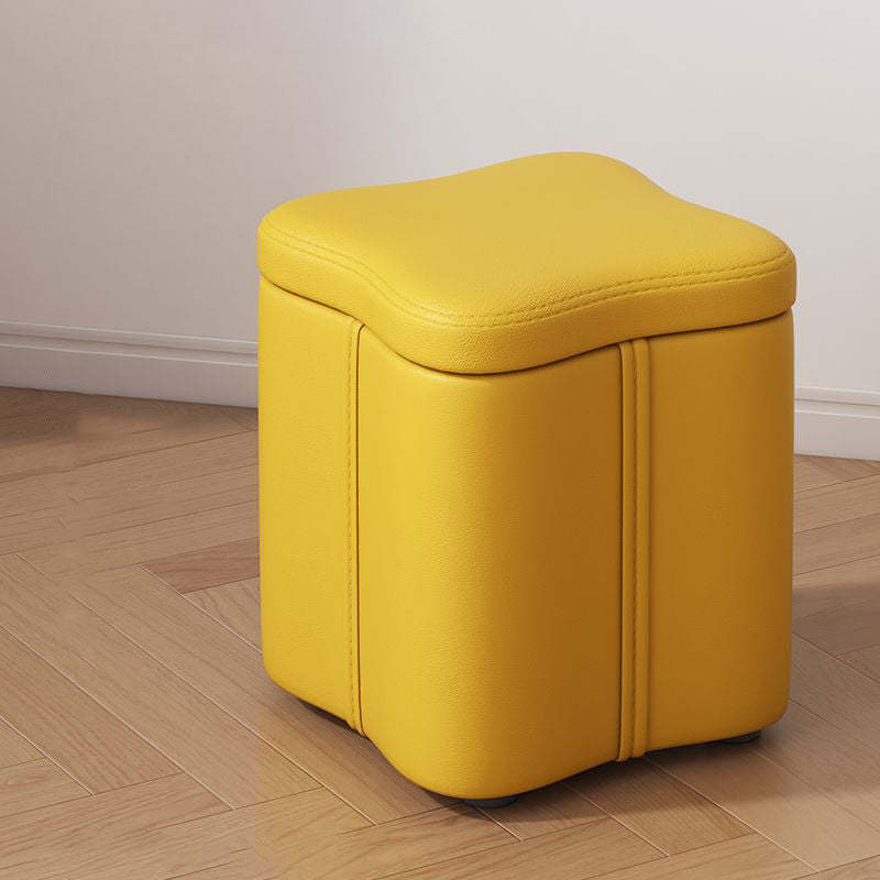 Lighom nordic vanity quad yellow vanity stools in fabric