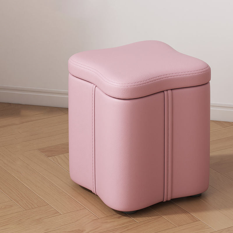 Nordic Quad Flower Tech Fabric Vanity Stool