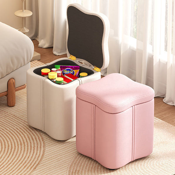 Nordic Quad Flower Tech Fabric Vanity Stool