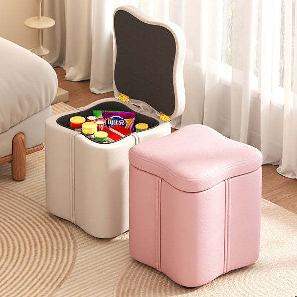 Nordic Quad Flower Tech Fabric Vanity Stool