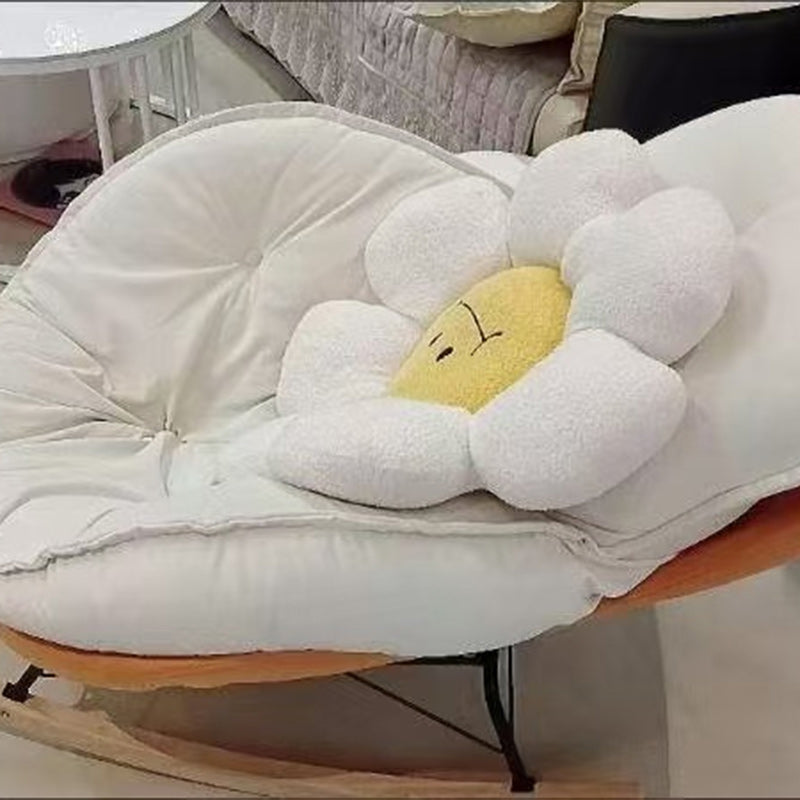 Contemporary Scandinavian Microsuede Iron Solid Wood Oval Square Curved Recliner Backrest Armrest Footrest For Living Room