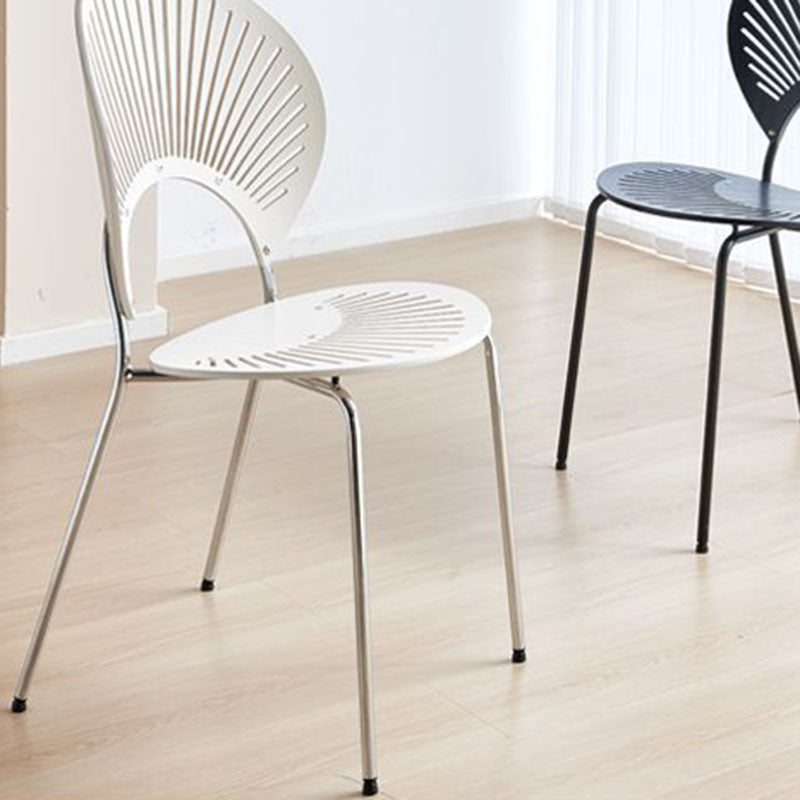 Nordic Shell Solid Wood Steel Dining Chair
