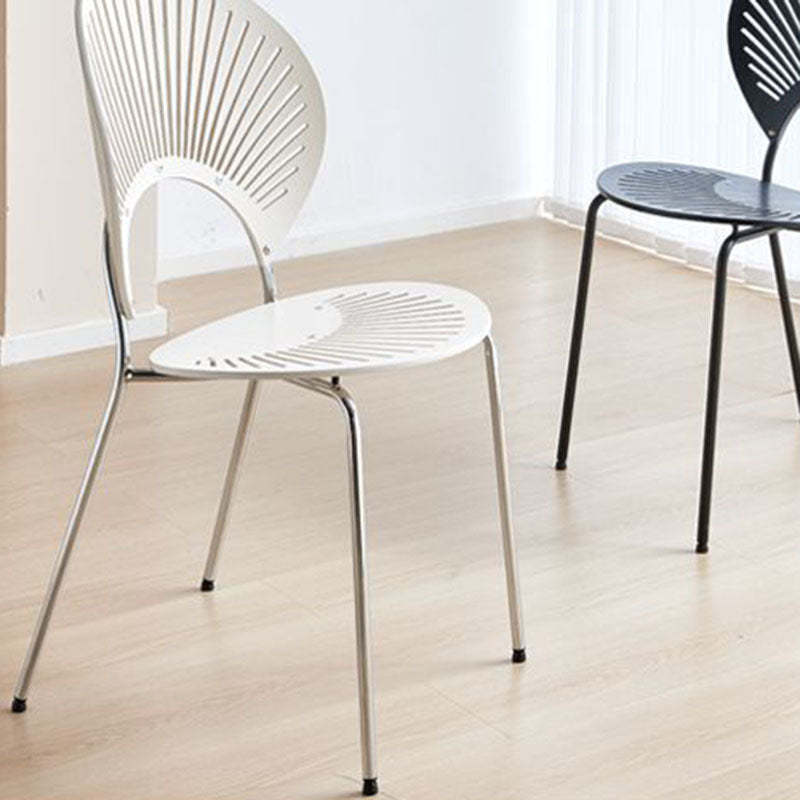 Nordic Shell Solid Wood Steel Dining Chair