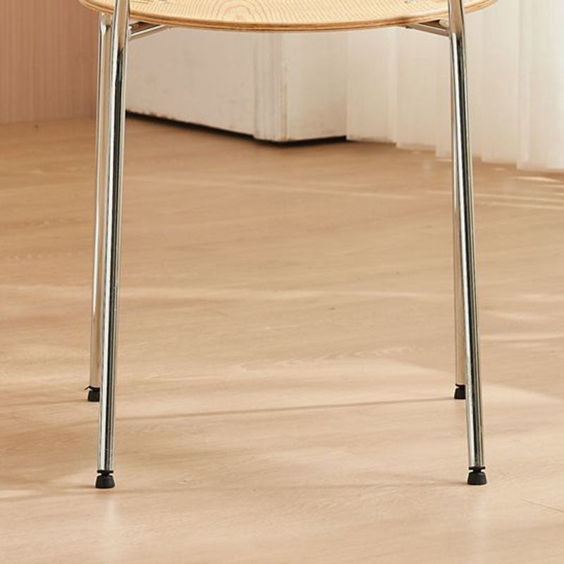 Nordic Shell Solid Wood Steel Dining Chair