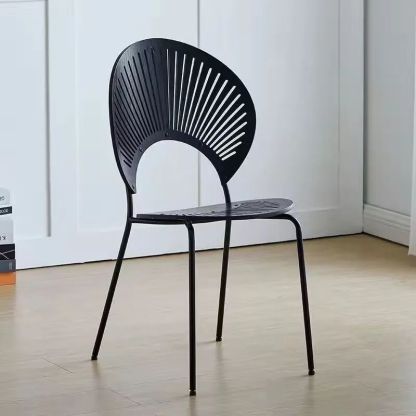Nordic Shell Solid Wood Steel Dining Chair