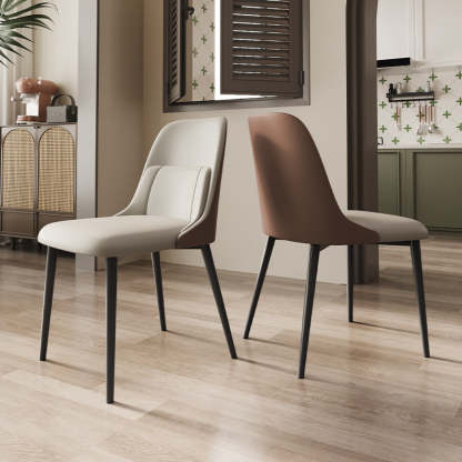 Modern Luxury Metal Dining Chair — Gray