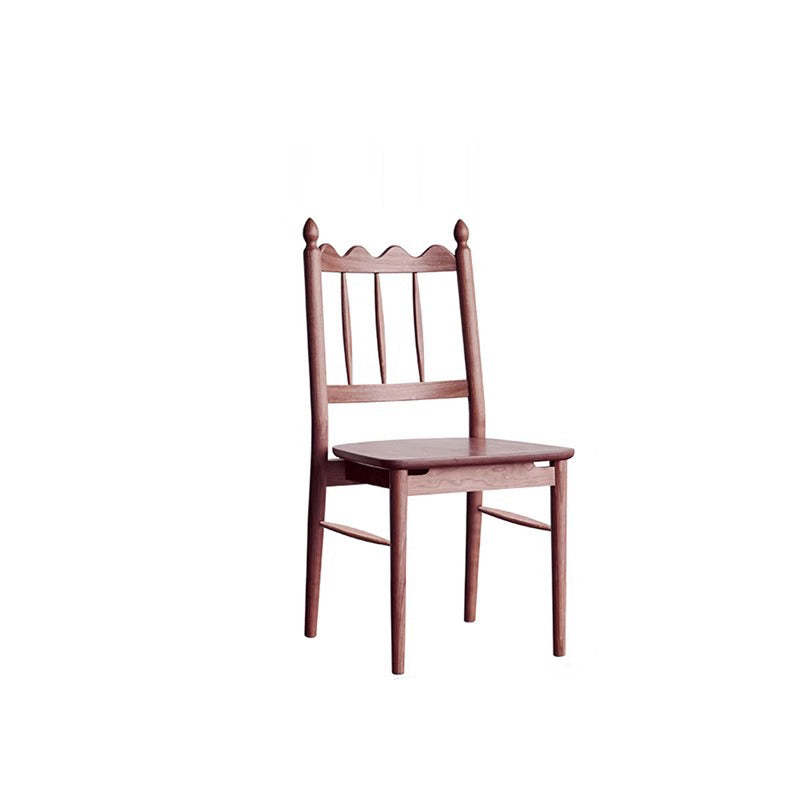 Vintage Cherry Wood Waveform Dining Chair