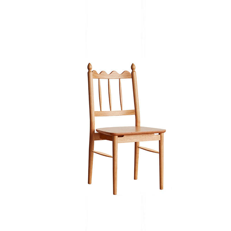 Vintage Cherry Wood Waveform Dining Chair