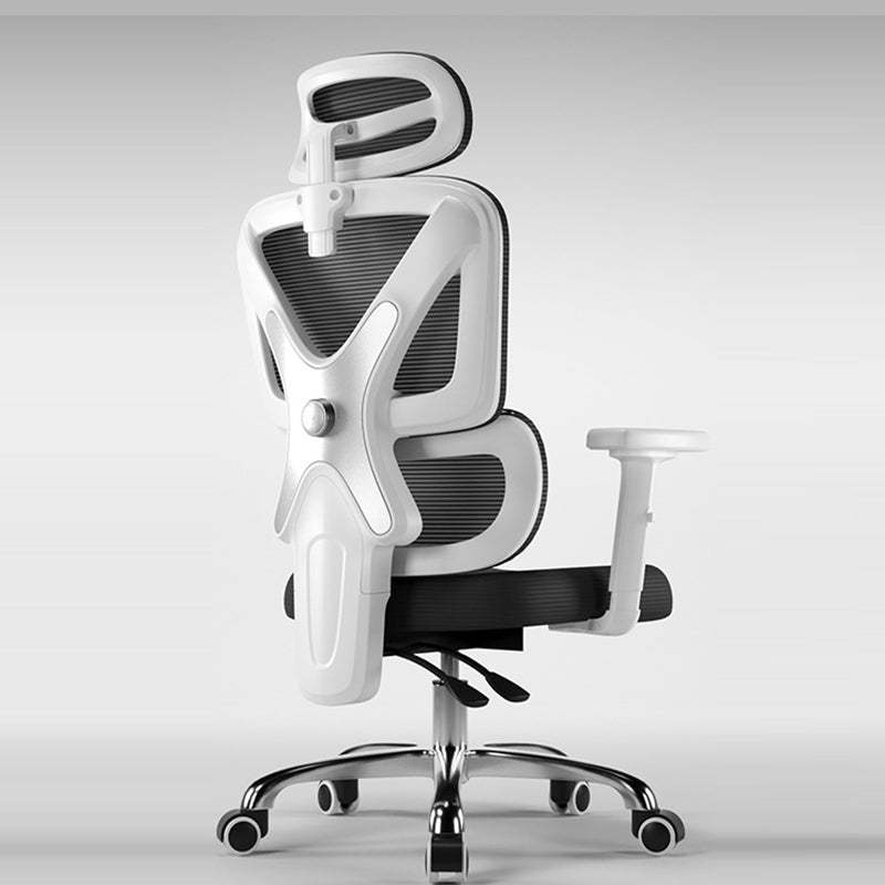 Lighom minimalist nylon liftable gray office chairs — Without Footrest / Latex